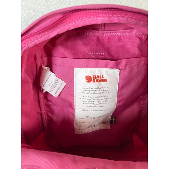 FJALLRAVEN KANKEN RE-KANKEN MINI SPECIAL EDITION BACKPACK - PINK ROSE bag